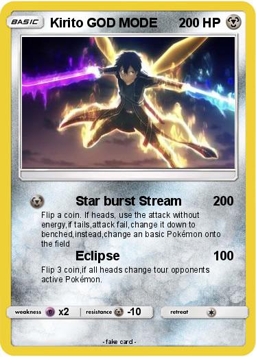 Pokemon Kirito GOD MODE