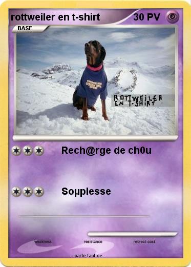 Pokemon rottweiler en t-shirt