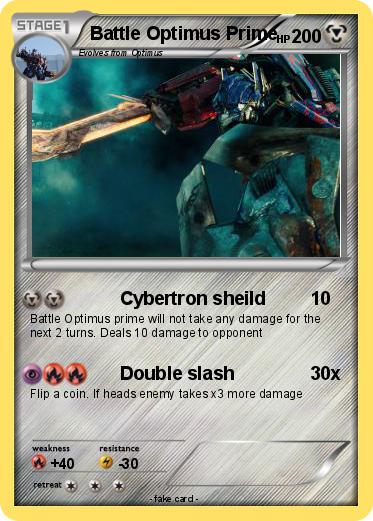 Pokemon Battle Optimus Prime