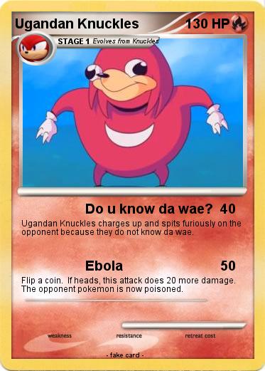 Pokemon Ugandan Knuckles