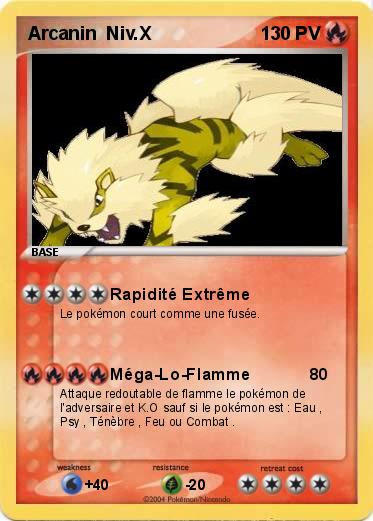 Pokemon Arcanin  Niv.X