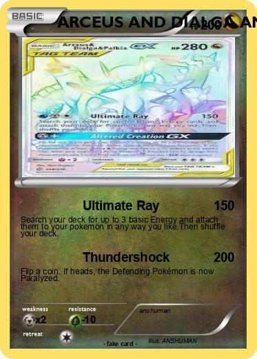 Pokemon ARCEUS AND DIALGA AND PALKIA