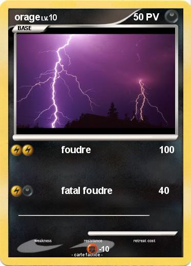 Pokemon orage