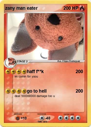 Pokemon zany man eater