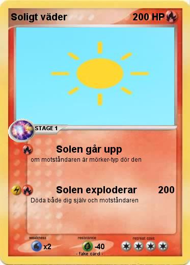 Pokemon Soligt väder