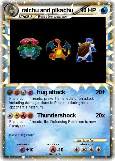 Pokemon raichu and pikachu