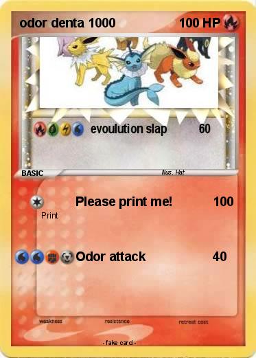 Pokemon odor denta 1000
