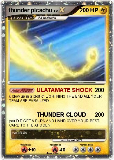 Pokemon thunder picachu