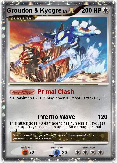 Pokemon Groudon & Kyogre