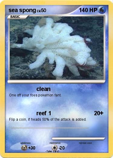 Pokemon sea spong