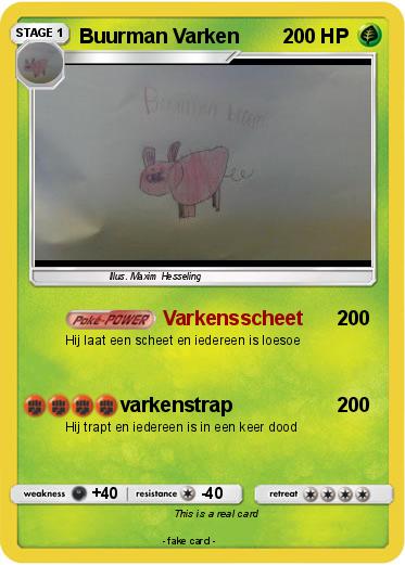 Pokemon Buurman Varken