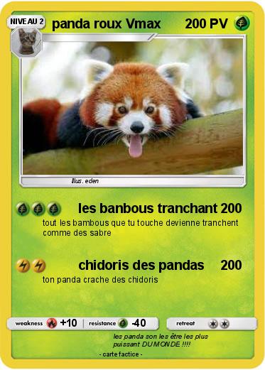 Pokemon panda roux Vmax