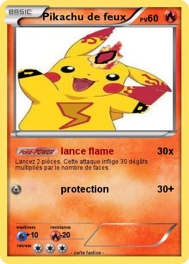 Pokemon Pikachu de feux