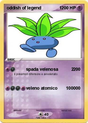 Pokemon oddish of legend               1