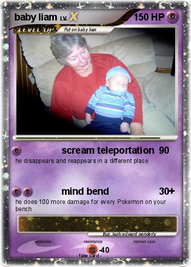 Pokemon baby liam
