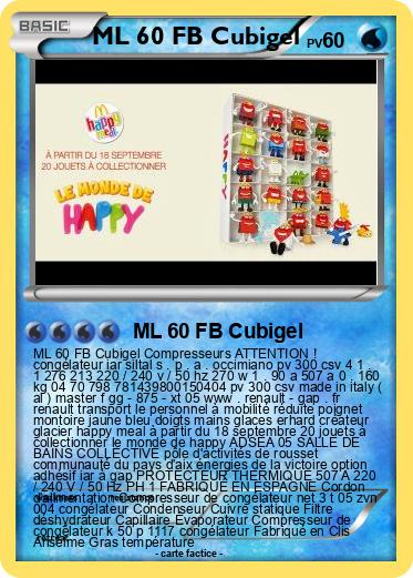 Pokemon ML 60 FB Cubigel