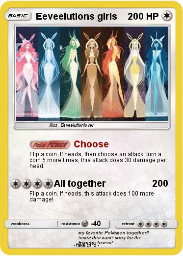 Pokemon Eeveelutions girls