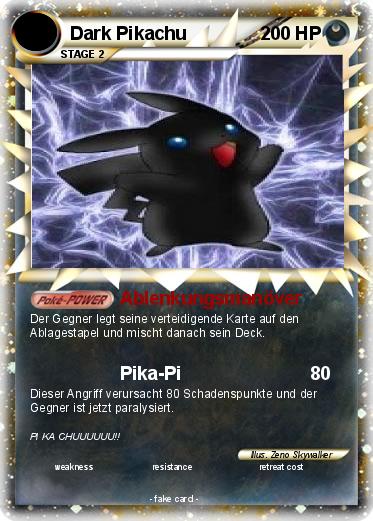 Pokemon Dark Pikachu