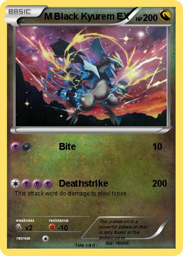 Pokemon M Black Kyurem EX