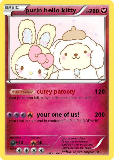 Pokemon purin hello kitty