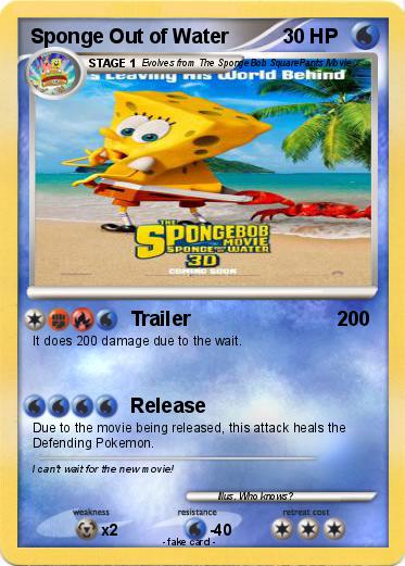 Pokemon Sponge Out of Water