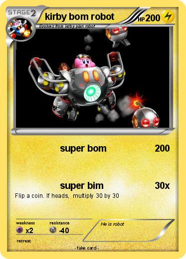 Pokemon kirby bom robot