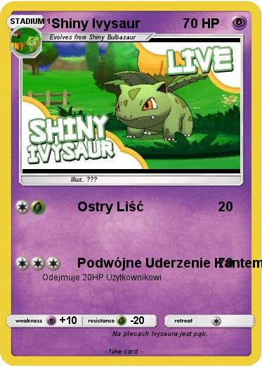 Pokemon Shiny Ivysaur