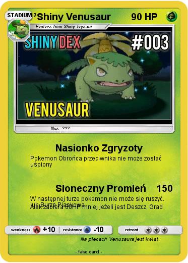 Pokemon Shiny Venusaur