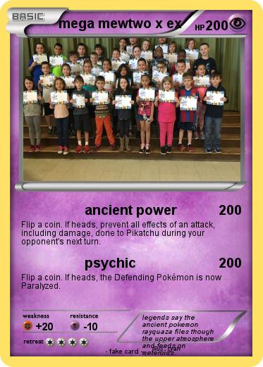 Pokemon mega mewtwo x ex
