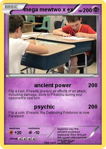Pokemon mega mewtwo x ex