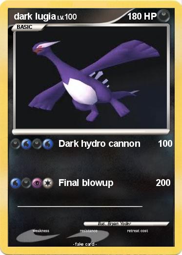 Pokemon dark lugia