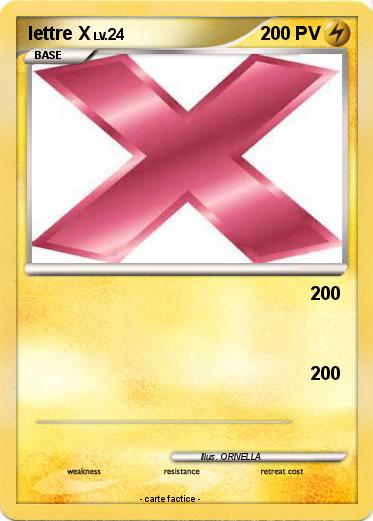 Pokemon lettre X