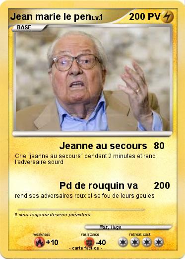 Pokemon Jean marie le pen