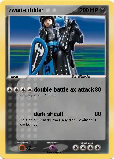 Pokemon zwarte ridder