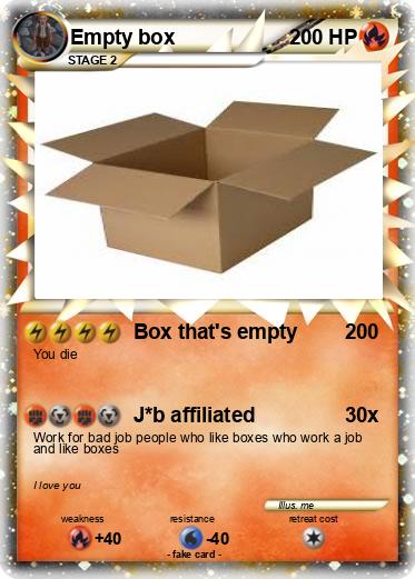 Pokemon Empty box