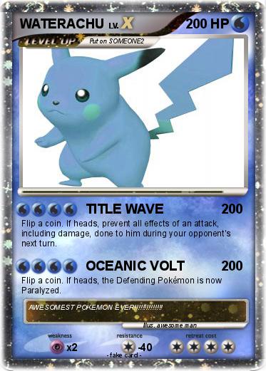 Pokemon WATERACHU