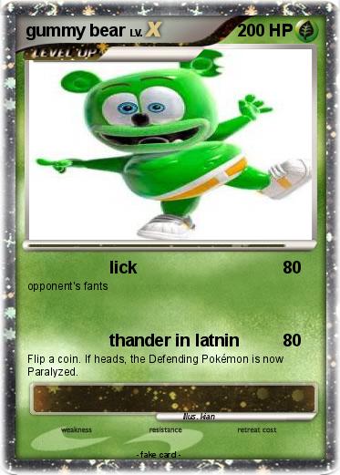 Pokemon gummy bear