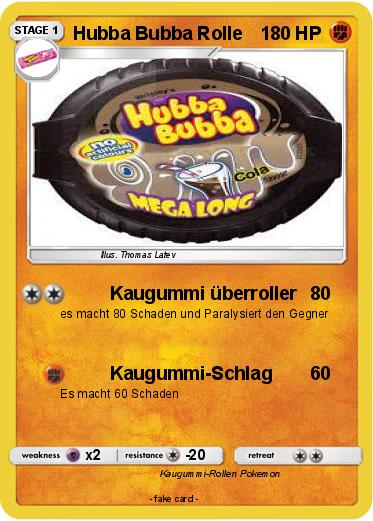 Pokemon Hubba Bubba Rolle