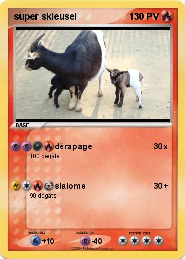 Pokemon super skieuse!