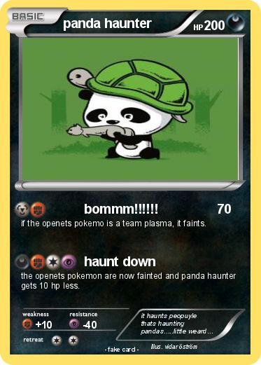 Pokemon panda haunter