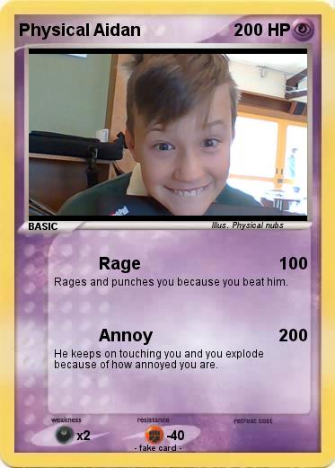 Pokemon Physical Aidan