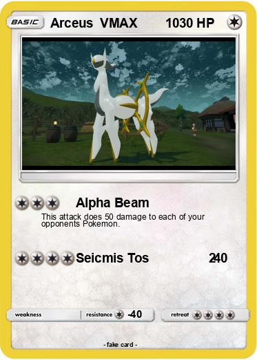 Pokemon Arceus  VMAX        10