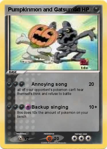 Pokemon Pumpkinmon and Gatsumon