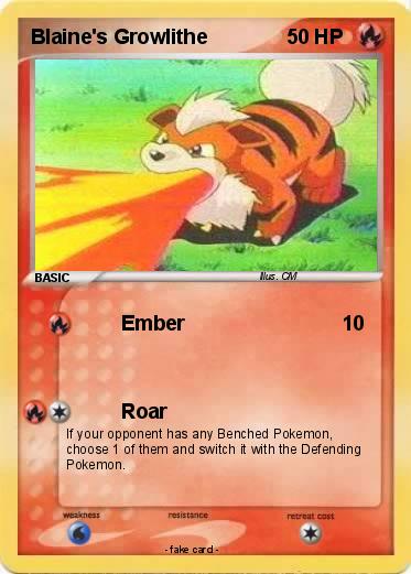 Pokemon Blaine's Growlithe