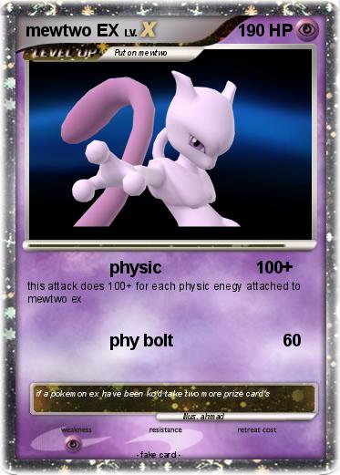 Pokemon mewtwo EX