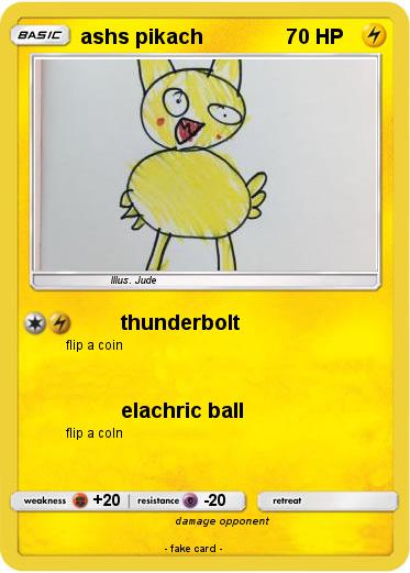 Pokemon ashs pikach