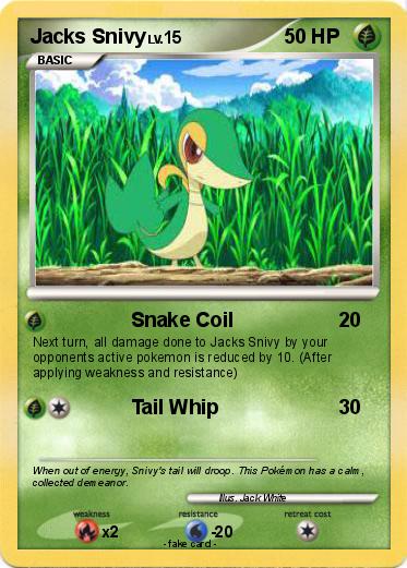 Pokemon Jacks Snivy