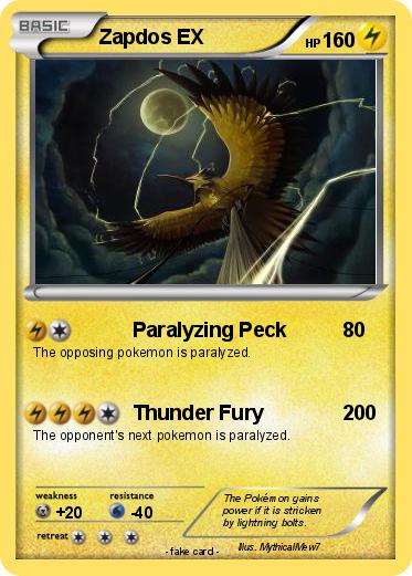 Pokemon Zapdos EX