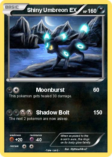 Pokemon Shiny Umbreon EX
