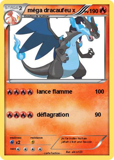 Pokemon méga dracaufeu x